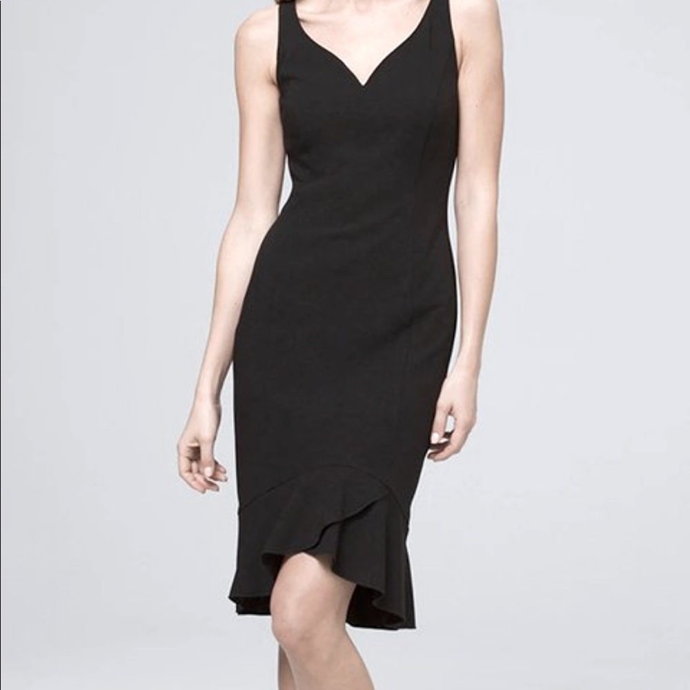 White house black market dress black Size 2 NWT Holiday evening cocktail party